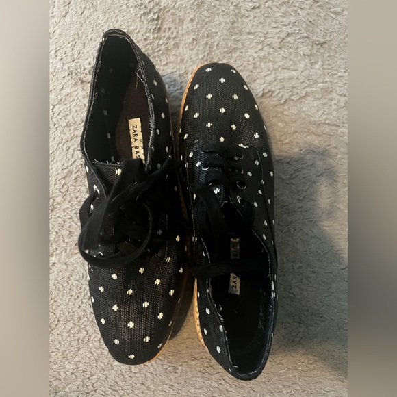 Zara platform shoes strips and pokey dots, good condition - Picture 6 of 6